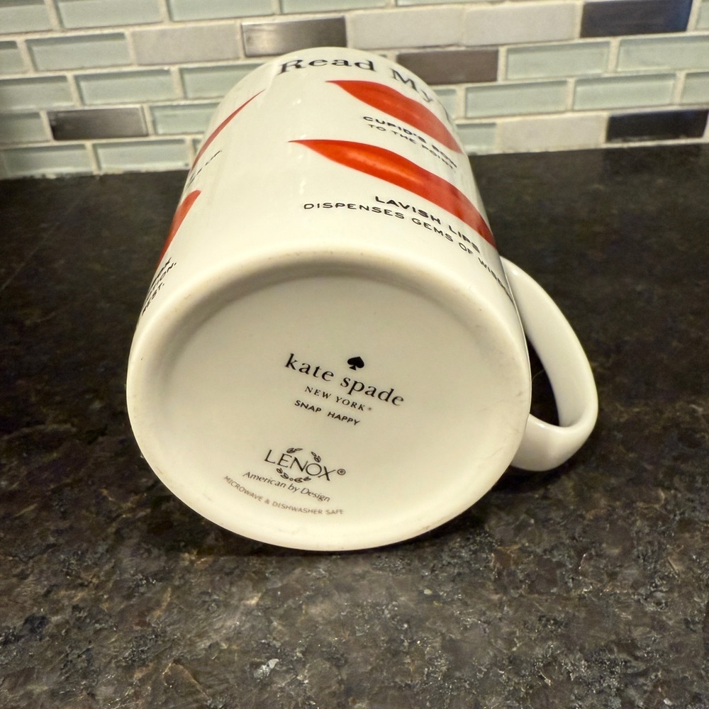 Kate Spade by Lenox Read My Lips Coffee Mug - Picture 4 of 5
